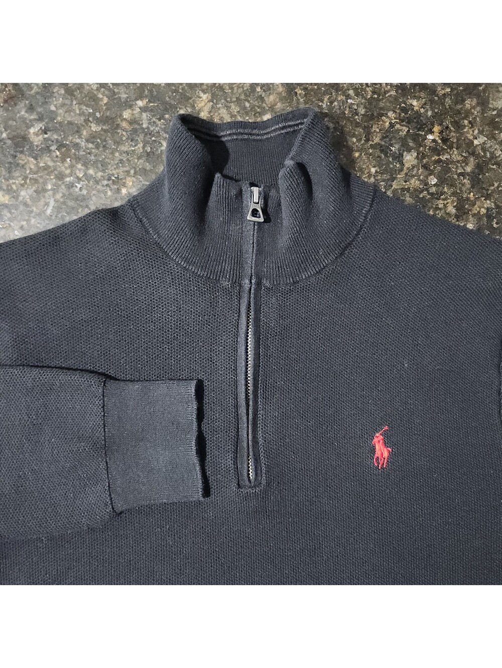 Polo Ralph Lauren ¼ Zip Pullover Knit Sweater Preppy Casual Golf Outdoor Medium
